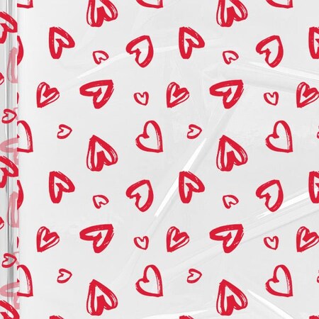 Nashville Wraps Red Hearts Cello Roll, 30 inx100' CR30RHTS