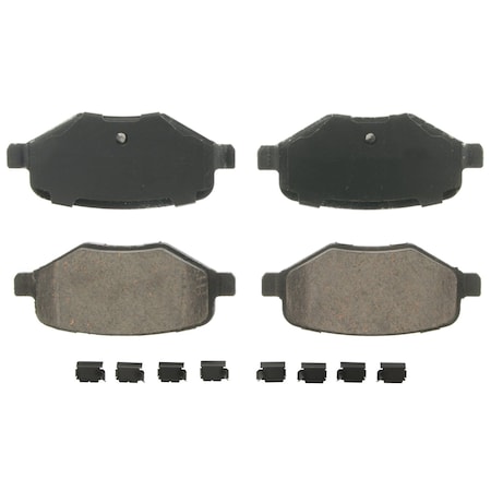 Wagner Brake QuickStop Rear Disc Brake Pad Set Ceramic, ZD1377