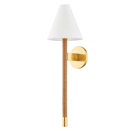 Hudson Valley Lighting Watkins 1 Light Wall Sconce 7 In. Aged Brass 6623-AGB