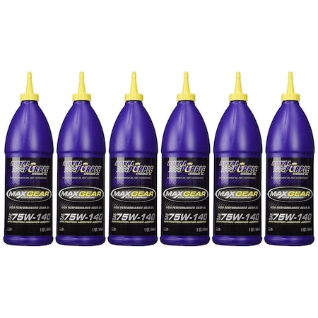 Track Usa 1 qt 75W140 Max-Gear Synthetic Gear Lube Oil, 6PK TR3653320