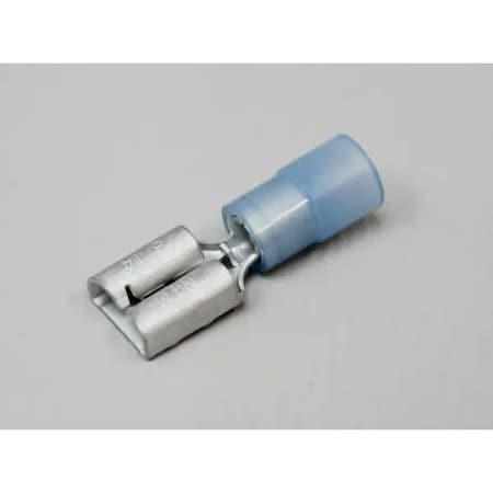 Nichifu Half-Insulated Disconnect Terminals, Extra Copper Sleeve, Female, AWG 14 TMDEN 630820-F-BCL