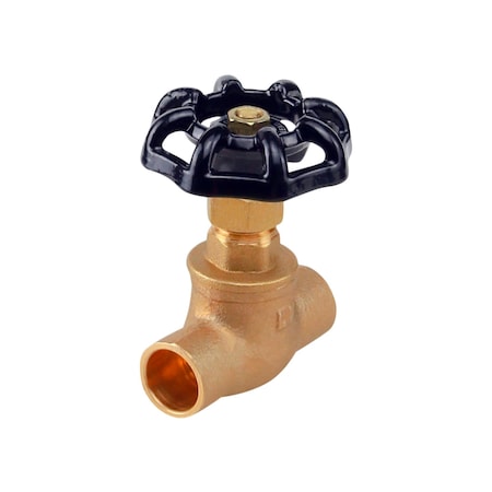 Everflow SWT Short Globe Style Stop Valve, Brass 3/4" 73341-NL
