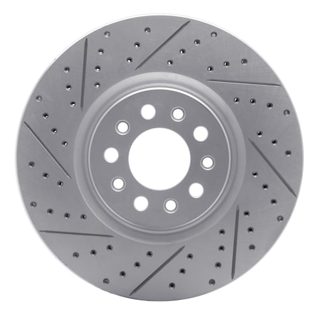 Dynamic Friction Co DFC Geoperformance Rotor - Drilled and Slotted 830-42013R