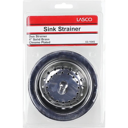 Westlake Pipe & Fittings 3-1/2'' Chrome Basket Strainer Assembly 03-1045