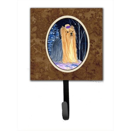 Carolines Treasures Starry Night Yorkie Leash Holder Or Key Hook SS8365SH4