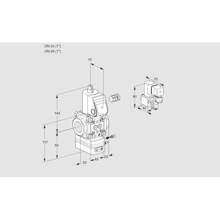Honeywell Kromschroder VAG125R/NWAE KS88007446