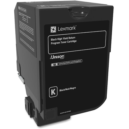 Lexmark CX725 High Yield Black Return Program Toner Cartridge 25,000 Yield 84C1HK0