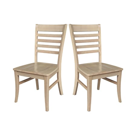Whitewood Industries Set of Two Roma Ladderback Dining Chairs, Honey C97-310P