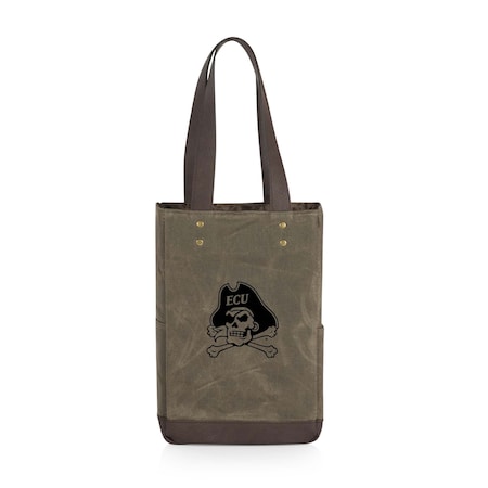 Picnic Time Family Of Brands NCAA East Carolina Pirates 2 Bottle Insulated Wine Bag 536-02-140-874-0