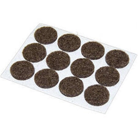 Richelieu 0.5 in. TG Brown Felt Pad, 12PK 235702