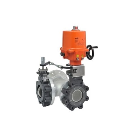 Belimo Butterfly Valve BFV, 6, 3-way F7150-150SHP+SY4-24MFT