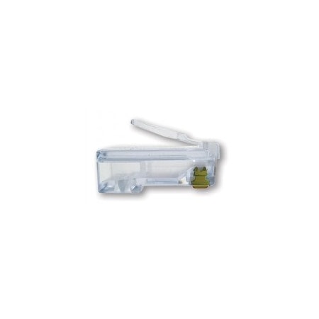 Cable Wholesale Platinum Tools EZ-RJ45 Cat6 Crimp Connectors, Slide Through Wires, POE Compliant, Clamshell 50 100010C