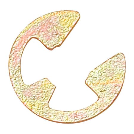 Barton Kramer 0.25 x 0.25 x 0.06 in. Steel E-Ring, 10PK 5495171