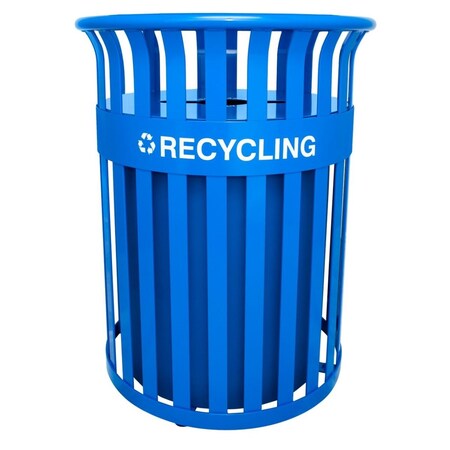 Ex-Cell Kaiser 35.5 Gallon Outdoor Recycling Receptacle, Blue RC-SC2633 RBL