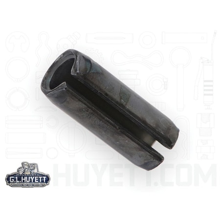 Huyett Slotted Spring Pin, Standard Duty, High Carbon Steel, 8 mm Dia x 20 mm Length SPM-080-020-A