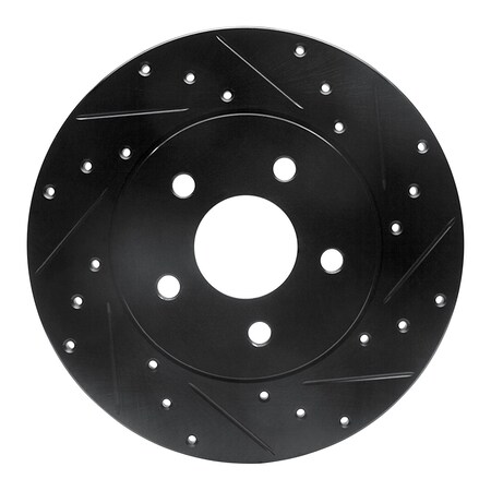 Dynamic Friction Co DFC Brake Rotor - Drilled and Slotted - Black 633-20013R