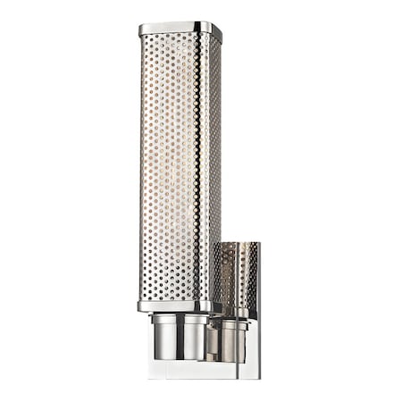 Hudson Valley Lighting Gibbs 1 Light Wall Sconce 4.5 In. Polished Nickel 7031-PN