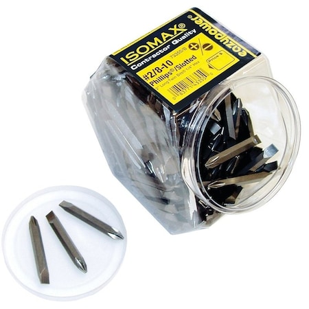 Eazypower EAZYPOWER 003555 Insert Bit, No 2 Drive, Phillips/Slotted Drive, 1/4 in Hex Shank 3555