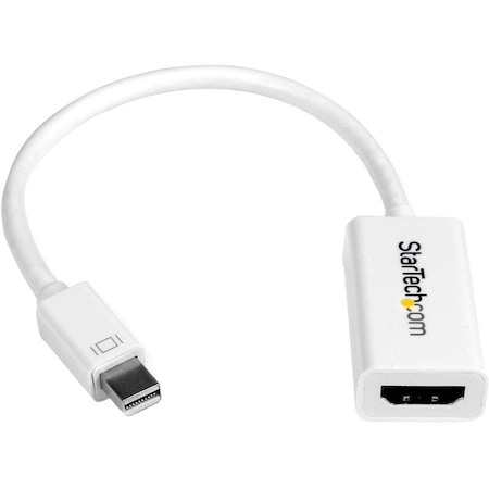 Startech.Com mDP to HDMI Adapter White - 4K Active MDP2HD4KSW