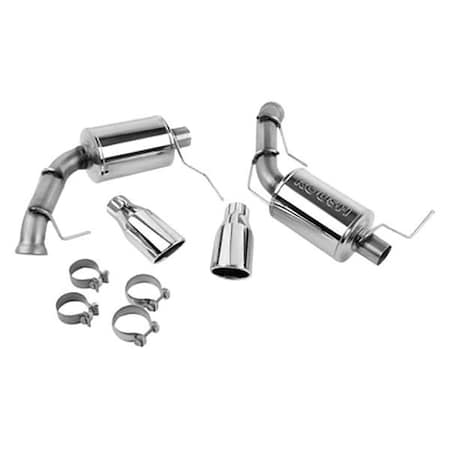 Bookazine Stainless Steel Axle Back Exhaust System Round Tips Kit Mustang 2011 TI654071