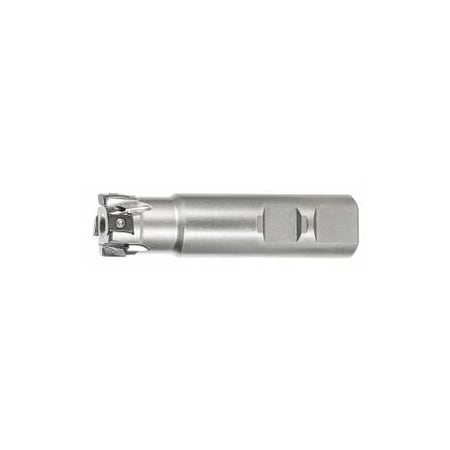 Garant Power Tang Square Tangential Shoulder Mill, Close Pitch, with Weldon Flat, 25mm Diameter, 4 Inserts 215954 25/4