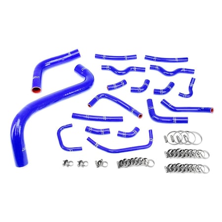 Hps Performance High Temp Reinforced Silicone Radiator and Heater Coolant Hose Kit, Blue,  57-1912-BLUE
