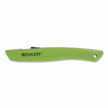 Westcott Full-Size Safety Cutter, ABS Handle, Green, 12PK 659