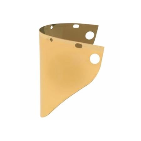 Honeywell Fibre-Metal High Performance Faceshield Window, Uncoated, Gold, Extended View, 19 in L x 9-3/4 in H 280-4199GDTVGY