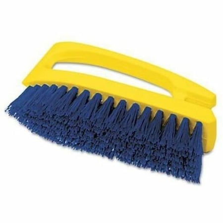 Rubbermaid Commercial Brush, Scrub, Hndl, Iron, 6 in 1 Ea, 6" L Brush, Navy (or Navy Blue), Plastic 6482COB