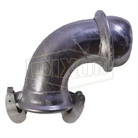 Dixon Type A Quick Connect Elbow, 12 in Nominal, MNPT x FNPT, Steel, Domestic EL21512-90