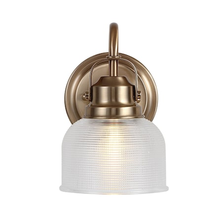 Jonathan Y Virginia 5.75" 1-Light Metal/Glass LED Vanity Light, Brass Gold JYL7407B
