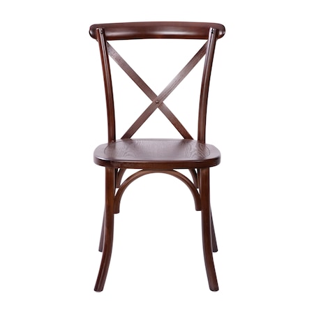 Flash Furniture Advantage Walnut X-Back Chair X-BACK-W