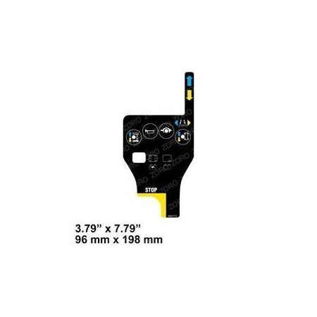 Genie REPLACEMENT DECAL, PLAT CONTROL OVERLAY 97772GT