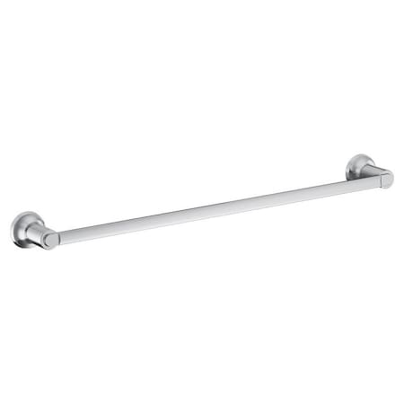 Moen Zyla Series Towel Bar, 24 in L Rod, Zinc, Chrome, Wall Y1624CH
