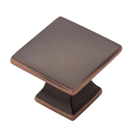 Belwith 1.25 in. Square Studio Collection Knob, Oil Rub Bronze Highlight BWP3028 OBH