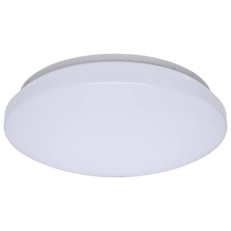 Nuvo 11in. LED Cloud Fixture 12.5W 27K/30K/35K/40K/50K CCT Selectable Round Shape White Finish 120V 62/1850