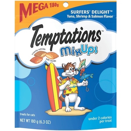 Temptations Mix Ups Surfers Delight 6.3 Oz. Cat Treats 798351