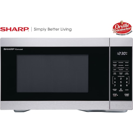 Sharp 1.1 CF Countertop Microwave Oven, Orville Redenbacher's Certified ZSMC1162KS