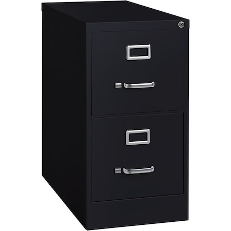 Lorell 15" W Lorell Metal Vertical File, Black LLR60653