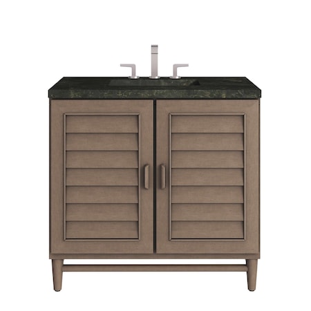 James Martin Vanities Portland 36" Single Vanity, Whitewashed Walnut, w/ 3 CM Phantome Eclos Top 620-V36-WW-3PHT
