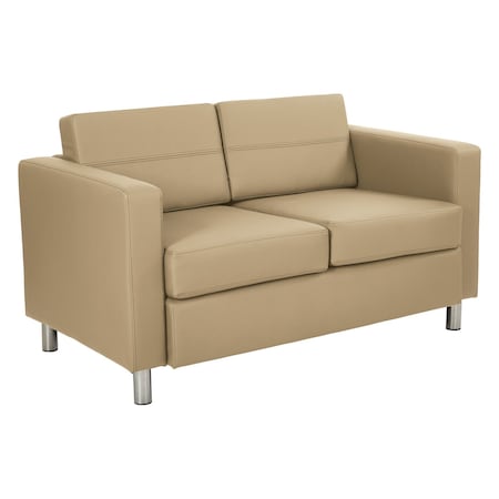 Office Star Products Pacific Love Seat, Buff PAC52-R104
