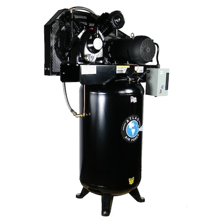 Atlas Automotive Equipment 7.5Hp 80 Gallon Commercial Air Compressor W/ Plus Package MP-7580VMBA