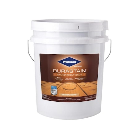 Rust-Oleum Wolman DuraStain Transparent Natural Cedar Water-Based Acrylic Copolymer One Coat Stain, 5 gal 288344