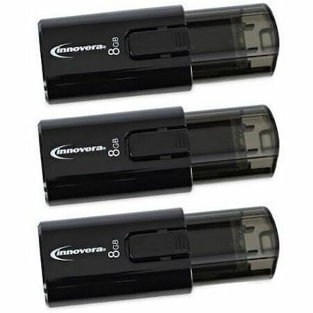 Innovera USB 3.0 Flash Drive, 8 GB, PK3 82308