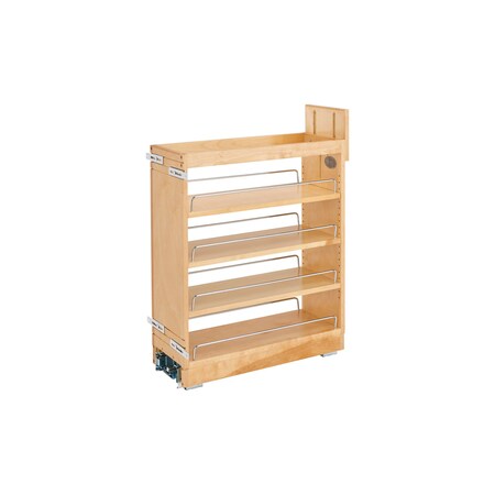 Rev-A-Shelf Maple Wood; Steel, Natural Maple, 8 in W, 25.5 in H, 21.65 in D 448-BCBBSC-8C