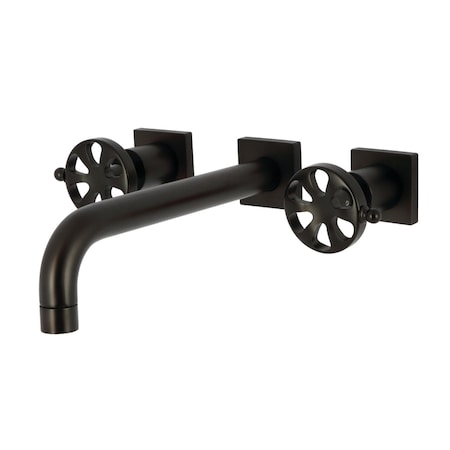 Kingston Brass Two-Handle Wall Mount Tub Faucet, Oil Rubbed Bronze KS6025RX