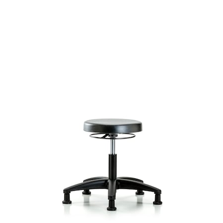 Blue Ridge Ergonomics Desk Stool, Poly, Glides BR-PDHSO-RG-RG