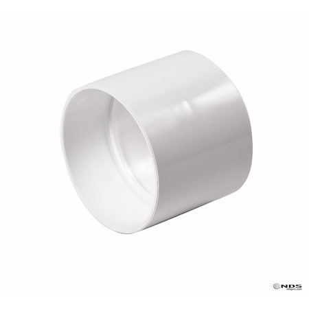 Plastic Trends NDS Schedule 35 4 in. Hub each X 4 in. D Hub PVC Coupling 1 pk 4P05