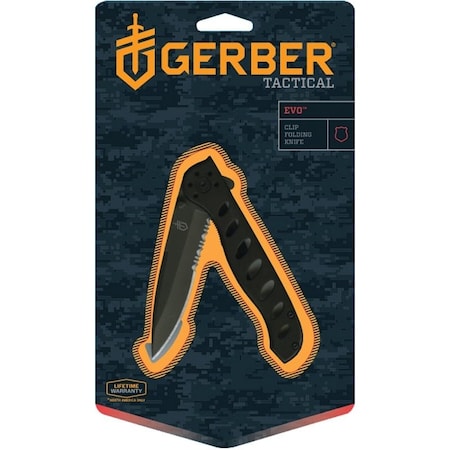 Gerber 22-41432 Folding Knife, 3.43 in L Blade, High Carbon Stainless Steel Blade, 1-Blade 22-41432N