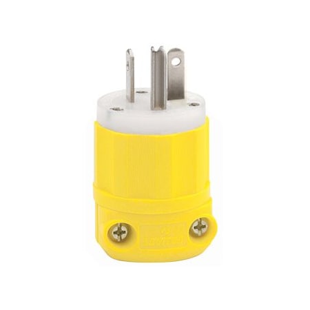 Leviton Industrial Grade Plug 20 Amp, 125 Volt 53CM-66C